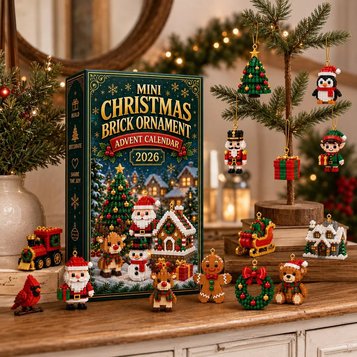🎄 24-Day Christmas Ornament Advent Calendar – Build a New Holiday Surprise Every Day ✨