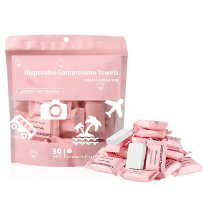 Compressed Towel Tablets – Portable Magic Expanding Towels (30, 90, or 150 Pack)