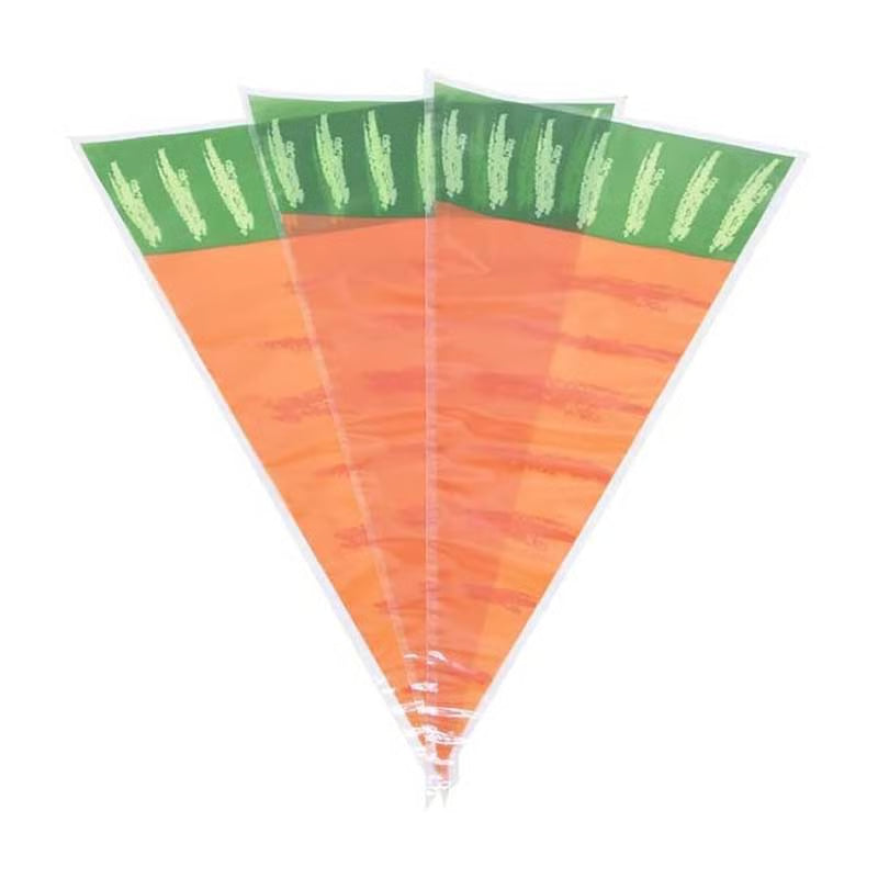 Carrot Print Plastic Bag