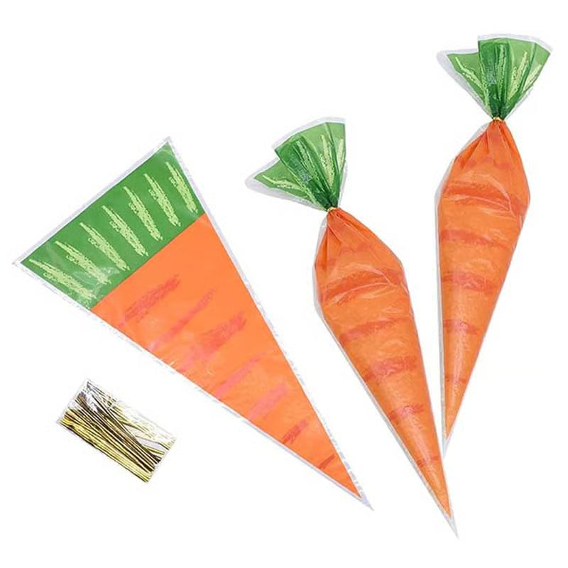 Carrot Print Plastic Bag