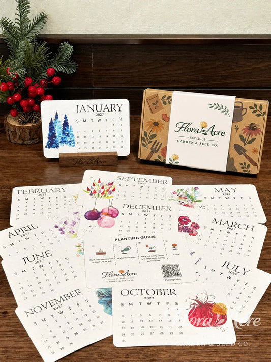 🌱Eco-Friendly Plantable Timeless Seed Calendar 2027 ✨ Plan • Plant • Grow • Enjoy