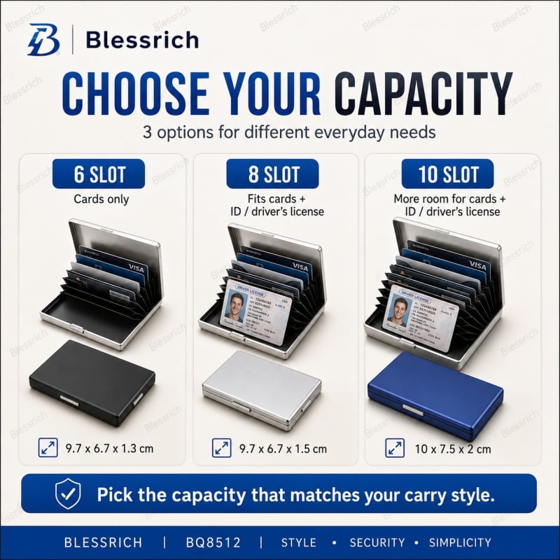 💳RFID Blocking Metal Card Holder