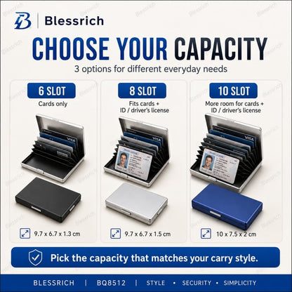 💳RFID Blocking Metal Card Holder
