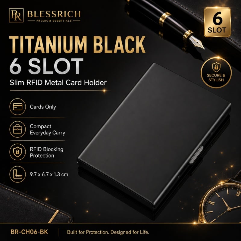 💳RFID Blocking Metal Card Holder