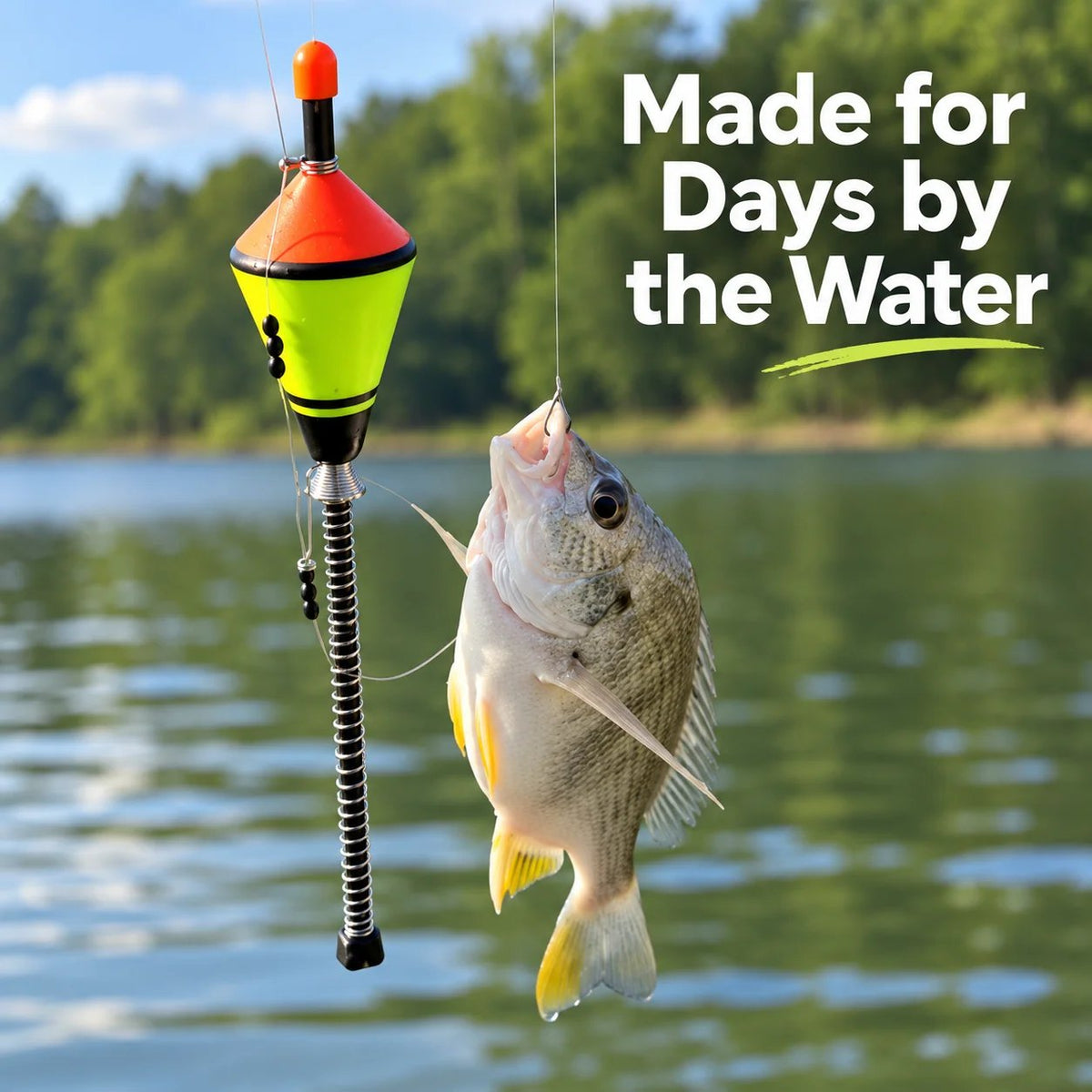🎣Spring-Loaded Fishing Float with Fluorescent Float Body