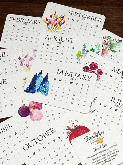 🌱Eco-Friendly Plantable Timeless Seed Calendar 2027 ✨ Plan • Plant • Grow • Enjoy