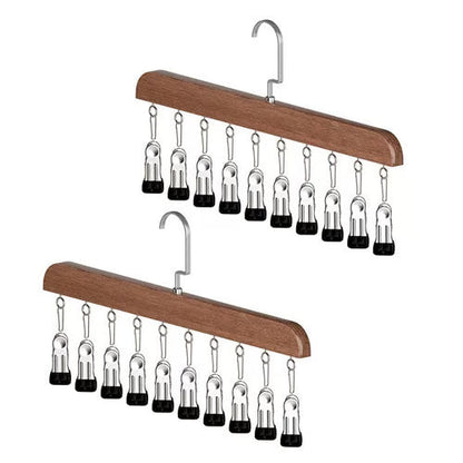 Wooden Hat Hanger & Closet Organizer – Vintage & Natural Wood Styles