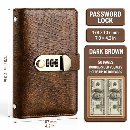 2026 Hot Sale💰🔐 A6 Cash Savings Binder with 3-Digit Lock – Budget. Save & Stay Organized
