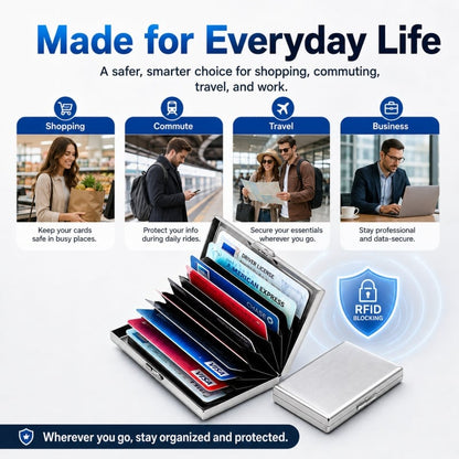 💳RFID Blocking Metal Card Holder