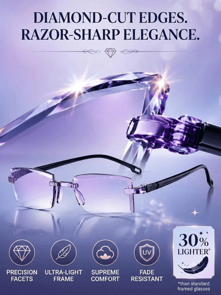 🔥LAST DAY SALE Only $12.99!!👓[Regain Your Youthful Vision] Smart Zoom Diamond-Cut Reading Glasses