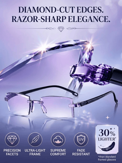 🔥LAST DAY SALE Only $12.99!!👓[Regain Your Youthful Vision] Smart Zoom Diamond-Cut Reading Glasses