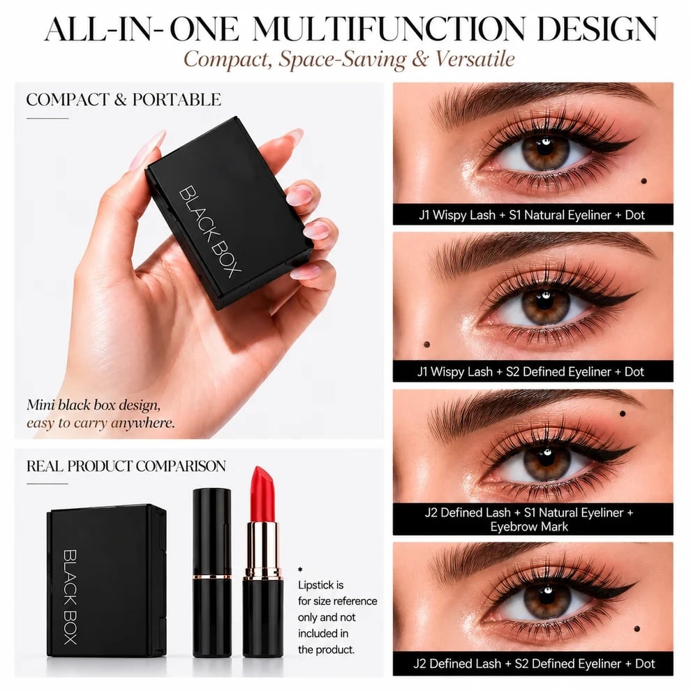 💖Hot 50% OFF🌹Black Box 3‑in‑1 Eye Makeup Stamp Kit