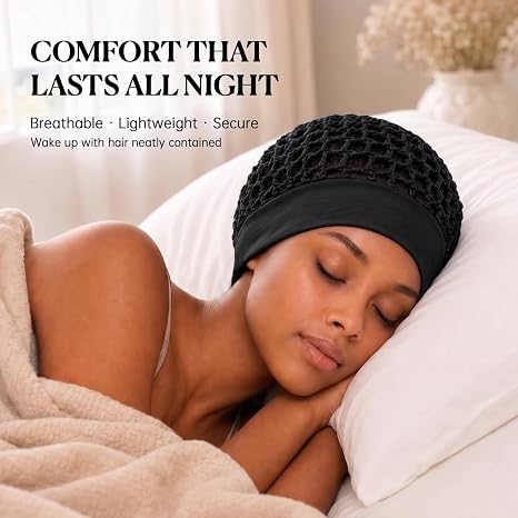 💖Hot 50% OFF🌹 3-Piece Stretchy Wide-Edge Sleeping Cap Set