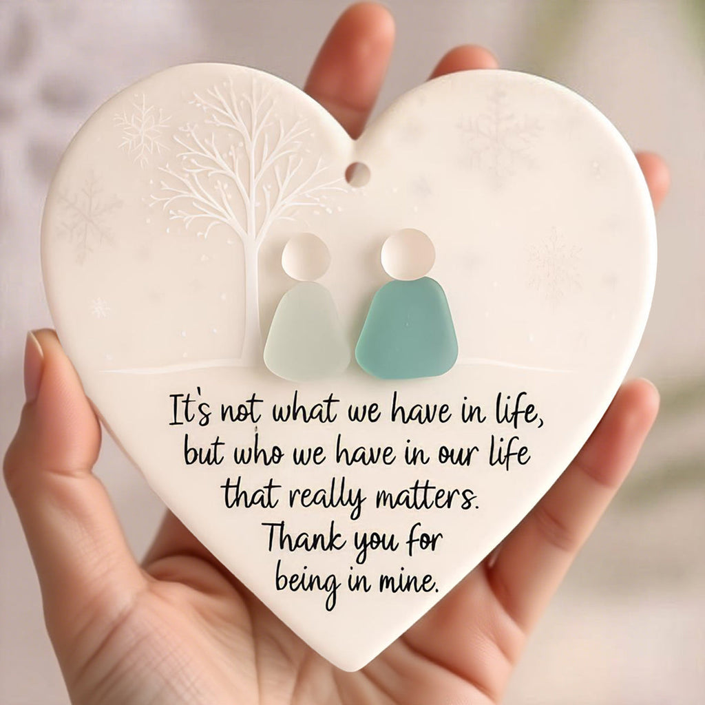 💝Heart-Shaped Sea Glass Friendship Decor✨ Shaped by Nature & Crafted by Hand