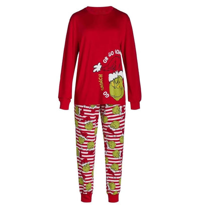 Go Grinch Matching Family Christmas Pajamas-Dog Pajamas Included