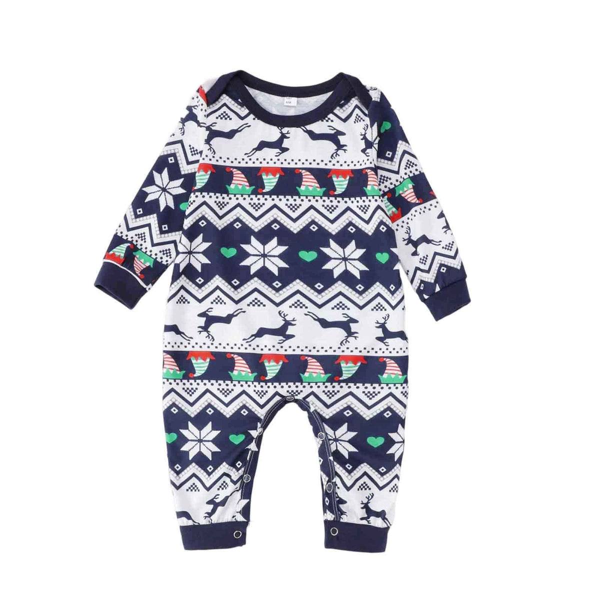 Blue Elk Elf Matching Family Christmas Pajamas