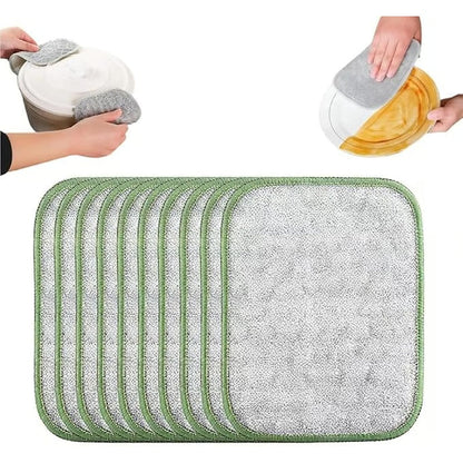 🏆On Sale⚡Double-Sided Non-Scratch Scrubber - Steel Wire Cleaning Cloth for Pots, Pans & Cookware