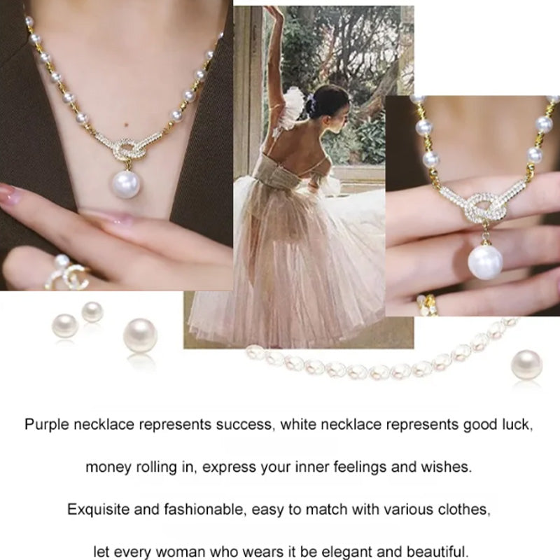 💖🎁2026 Mother's Day Gifts 50% Off--💜 Women's Pearl Necklace