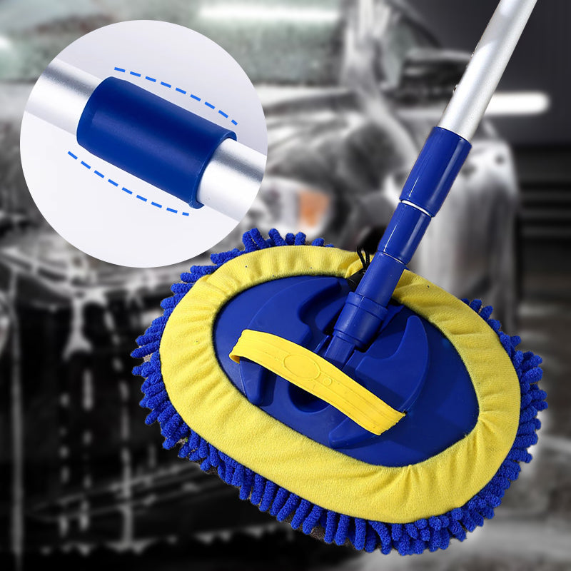 🚗 50% OFF NOW! 🧽 Durable Aluminum Long Handle Telescopic Car Wash Mop – Soft Microfiber, Scratch-Free & Adjustable Length ✨