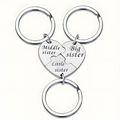 3-Piece Stainless Steel Interlocking Keychain Kit