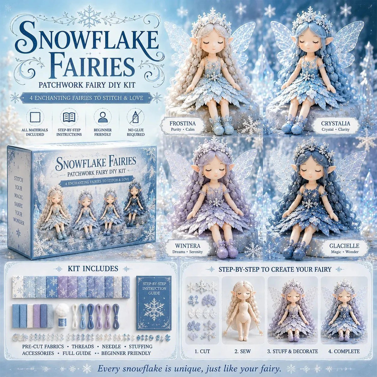 🔥LAST DAY 49% OFF🧵Fairy Patchwork DIY Collection