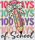 100 Days of School Pencil