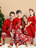 Red Christmas Tree Print Matching Family Christmas Pajamas Sets